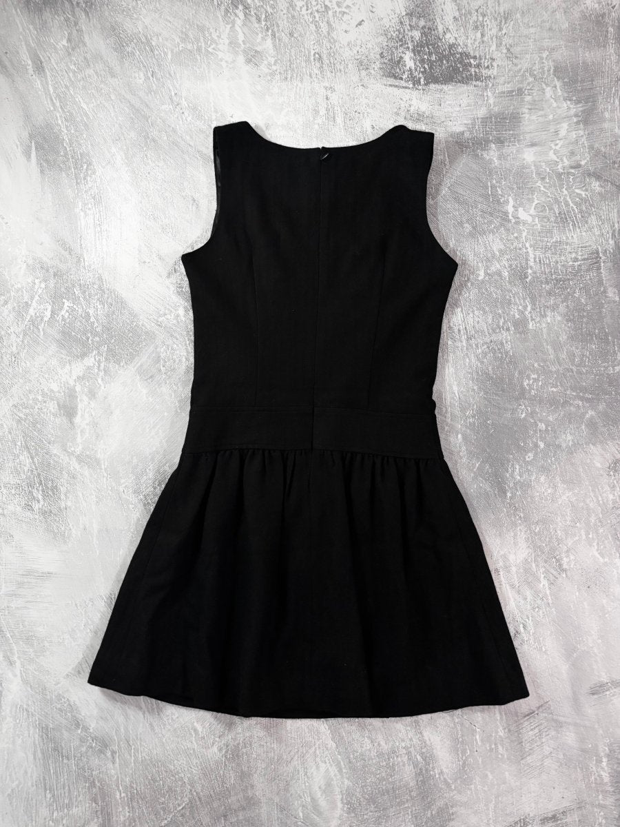 Gothic Button Fitted Dress - MIDNIGHT FAE