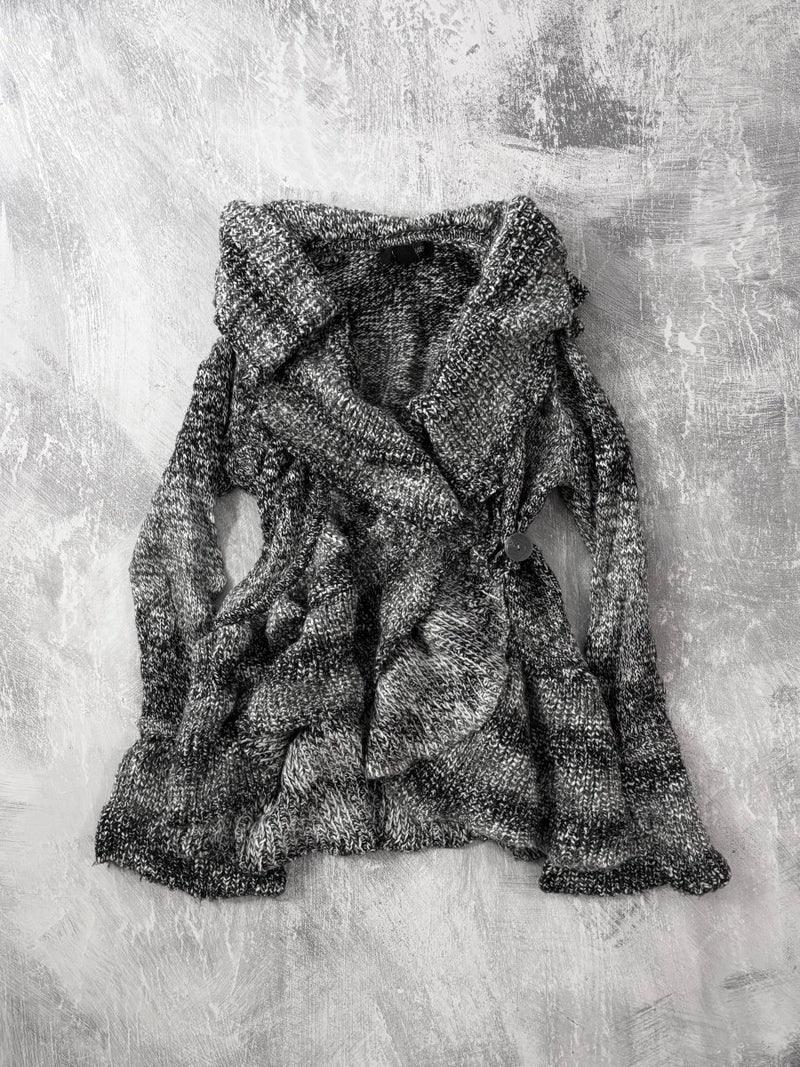 Graphite Knit Cardigan - MIDNIGHT FAE