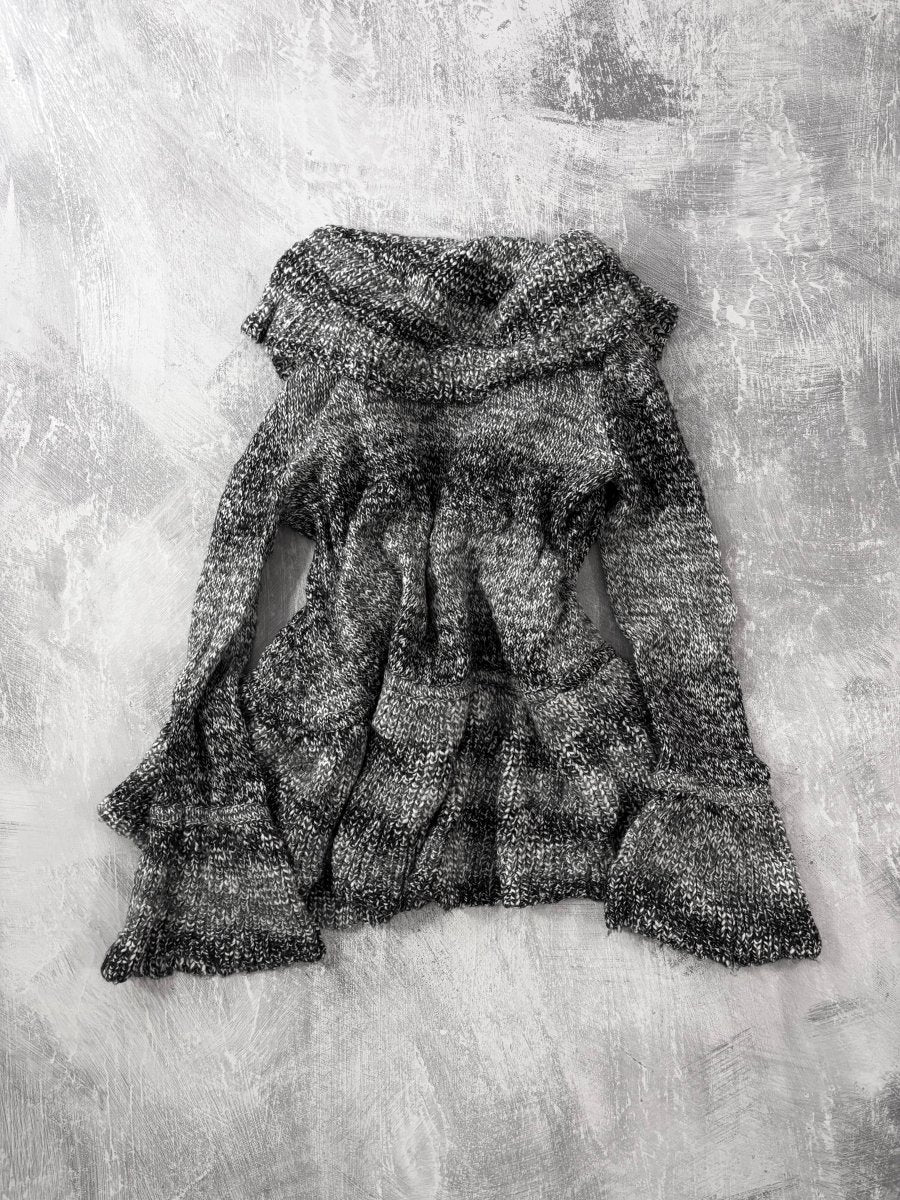 Graphite Knit Cardigan - MIDNIGHT FAE