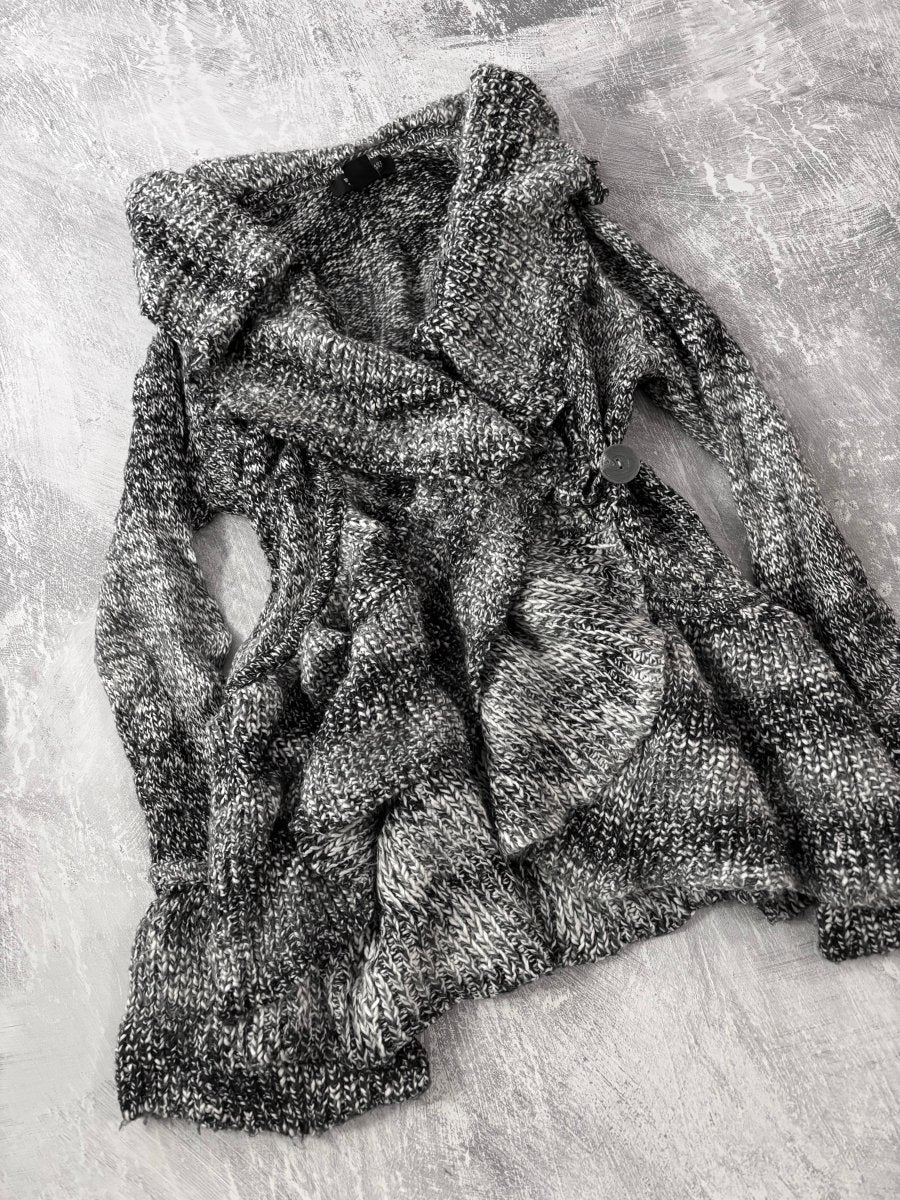 Graphite Knit Cardigan - MIDNIGHT FAE