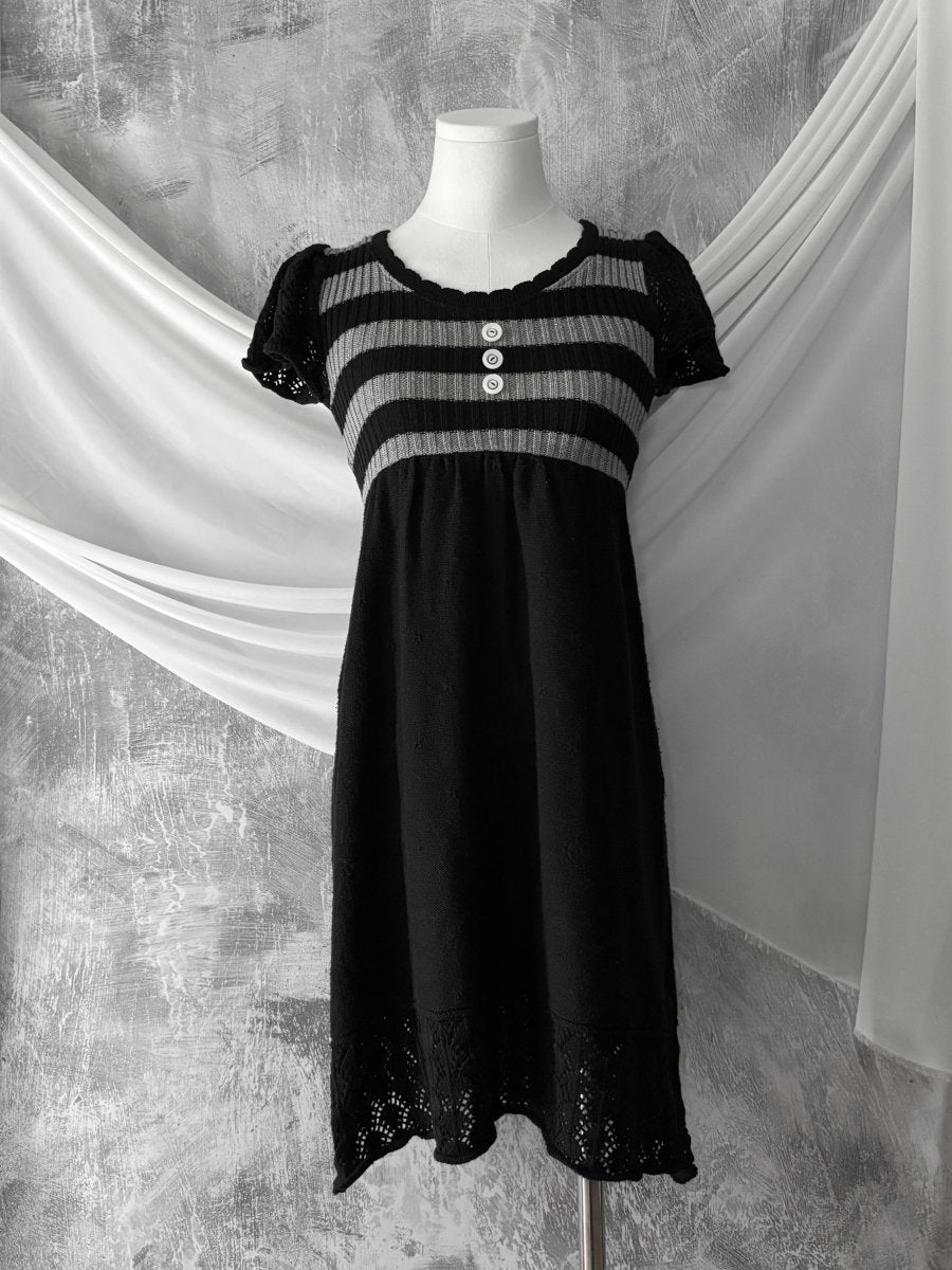 Grazie Striped Dress - MIDNIGHT FAE