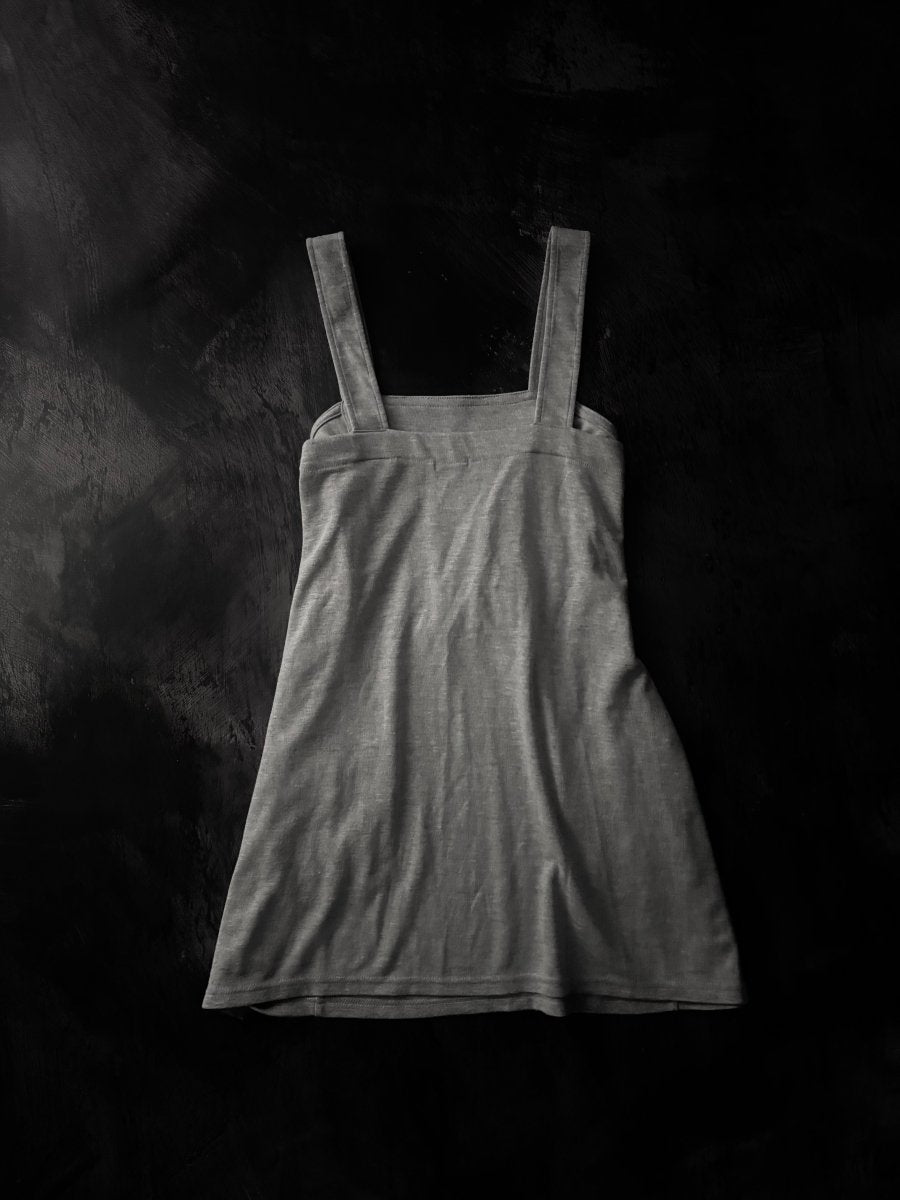 Grey Pocket Dress - MIDNIGHT FAE