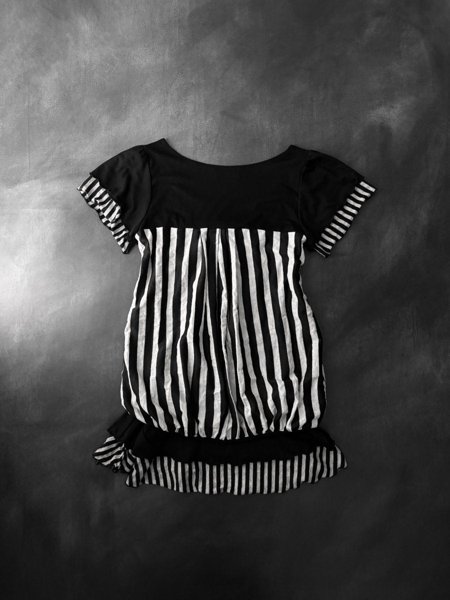 Guizot Striped Dress - MIDNIGHT FAE