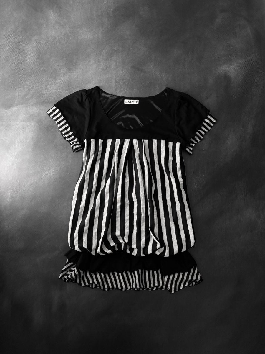 Guizot Striped Dress - MIDNIGHT FAE