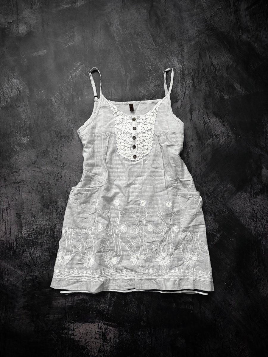 Habit Cotton Dress - MIDNIGHT FAE