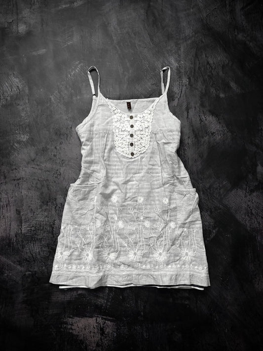 Habit Cotton Dress - MIDNIGHT FAE