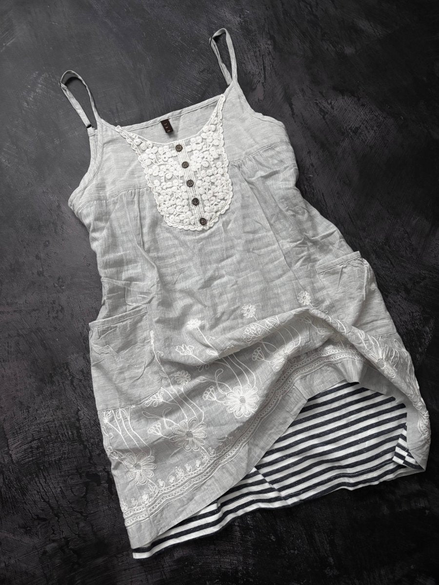 Habit Cotton Dress - MIDNIGHT FAE