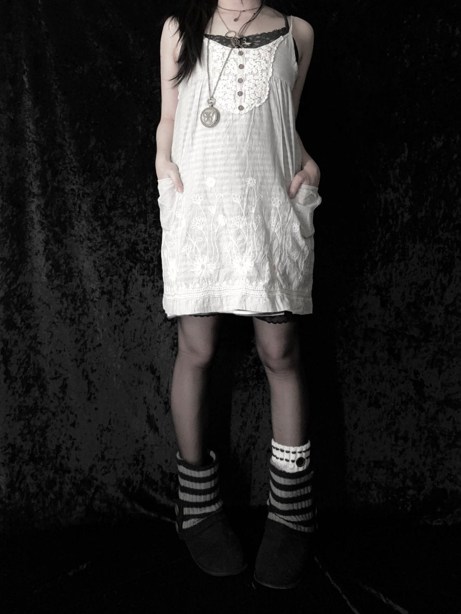 Habit Cotton Dress - MIDNIGHT FAE