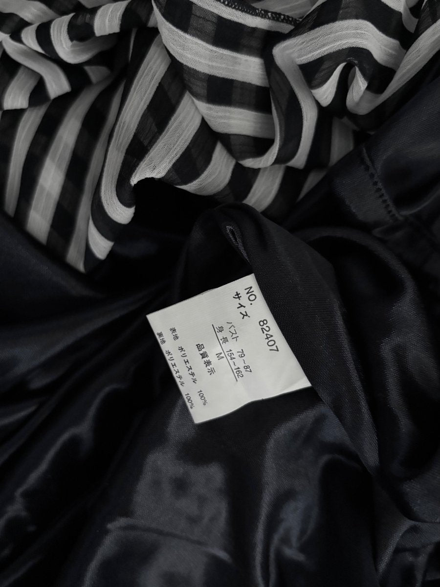 Halter Striped Dress - MIDNIGHT FAE