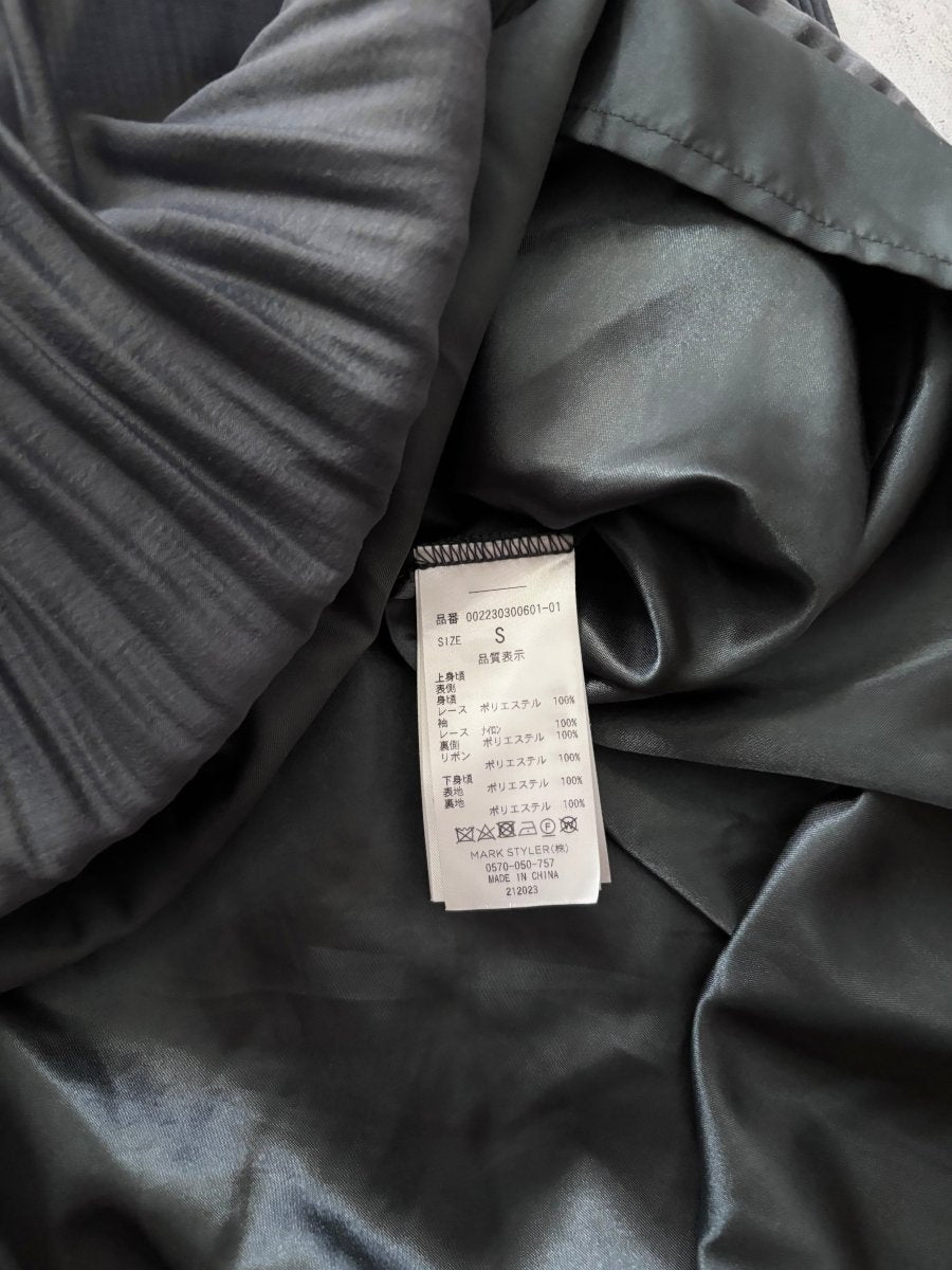 Haunting Pleated Dress - MIDNIGHT FAE