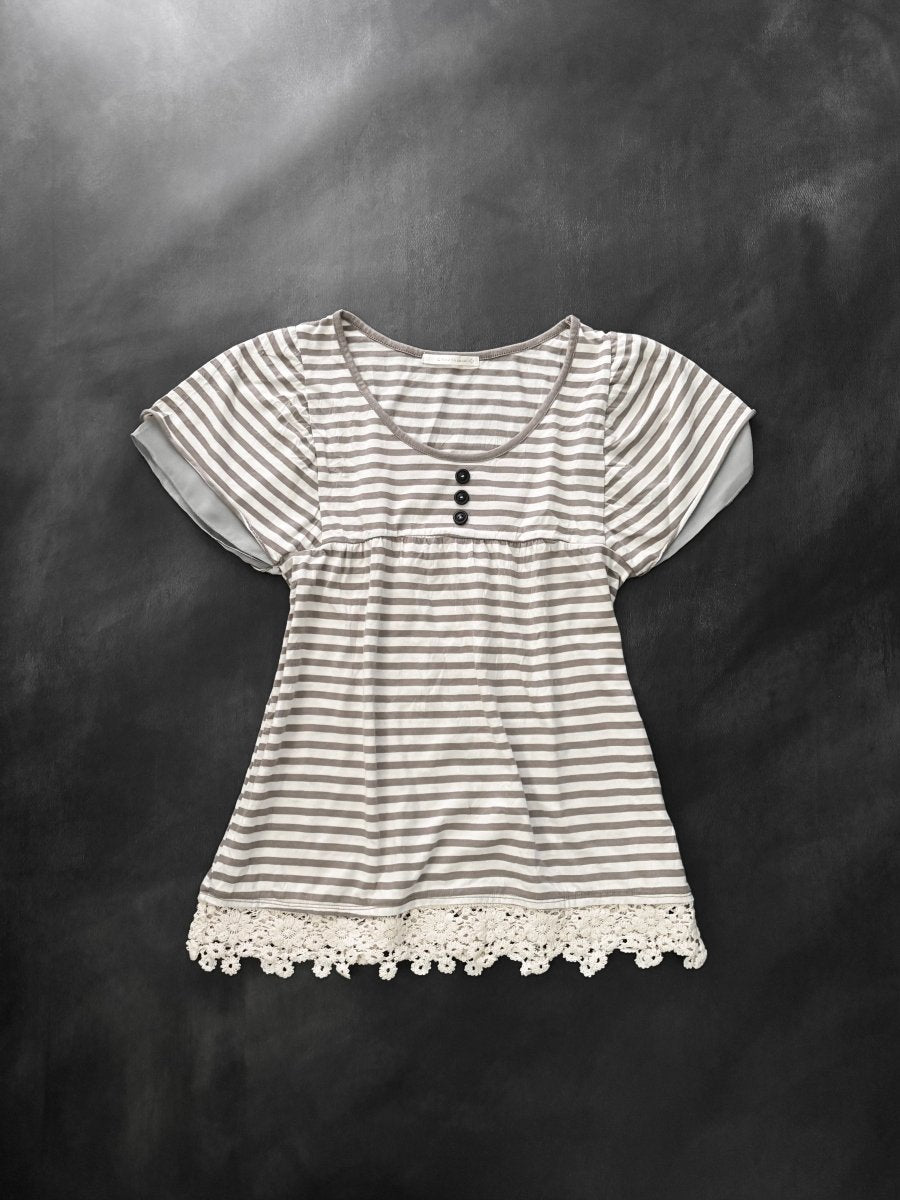 Haze Striped Top - MIDNIGHT FAE