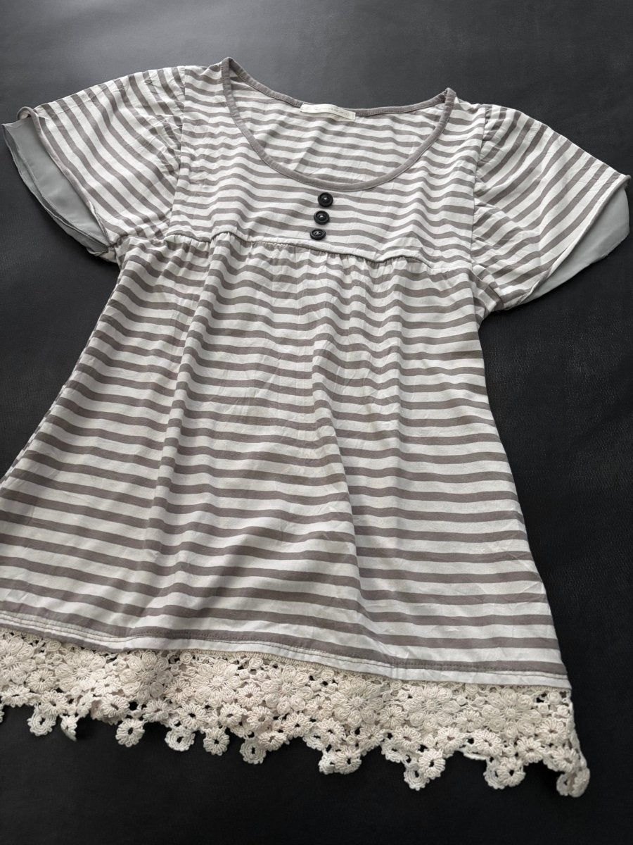 Haze Striped Top - MIDNIGHT FAE