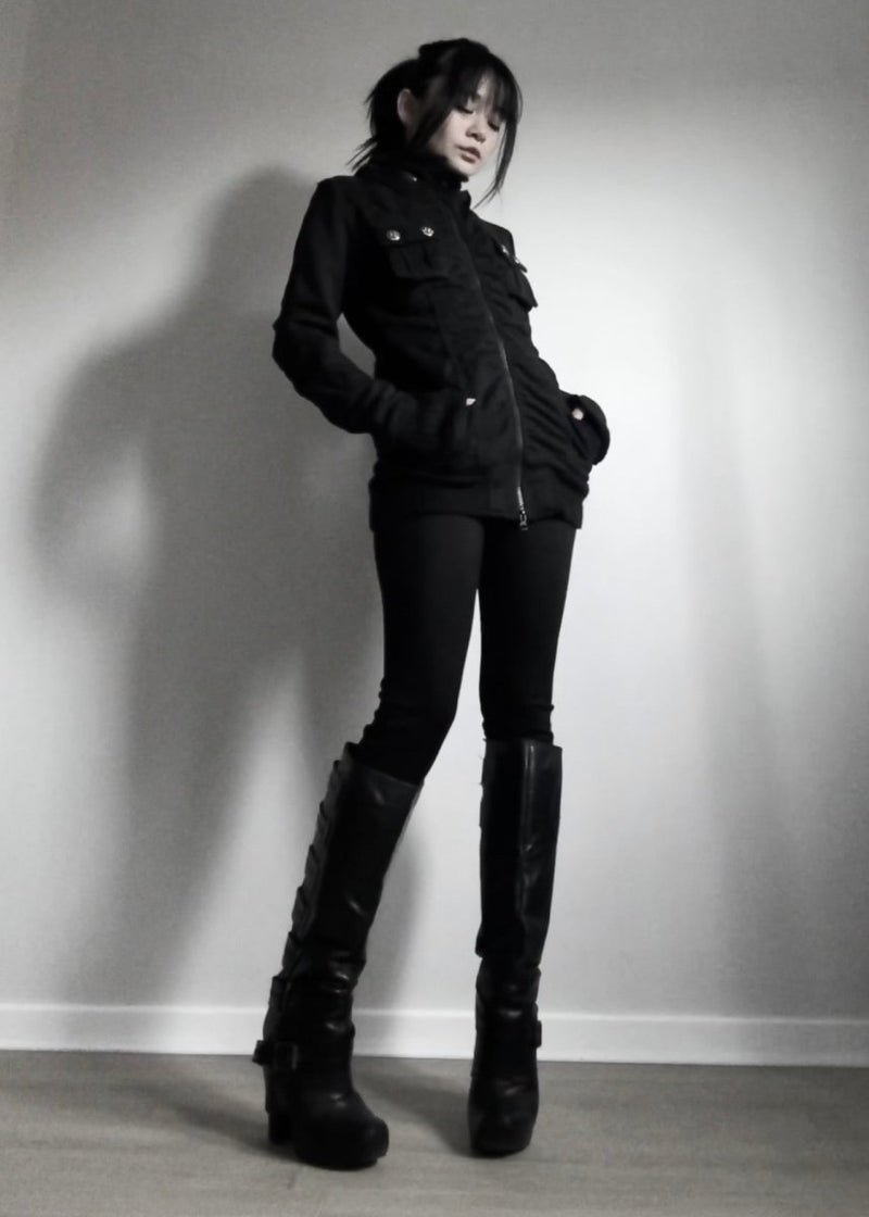 HCMII Ruched Zip Jacket - MIDNIGHT FAE