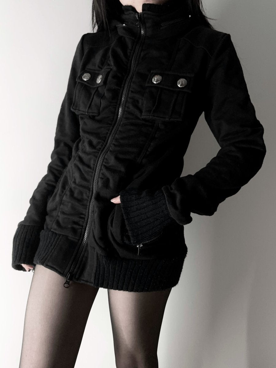 HCMII Ruched Zip Jacket - MIDNIGHT FAE