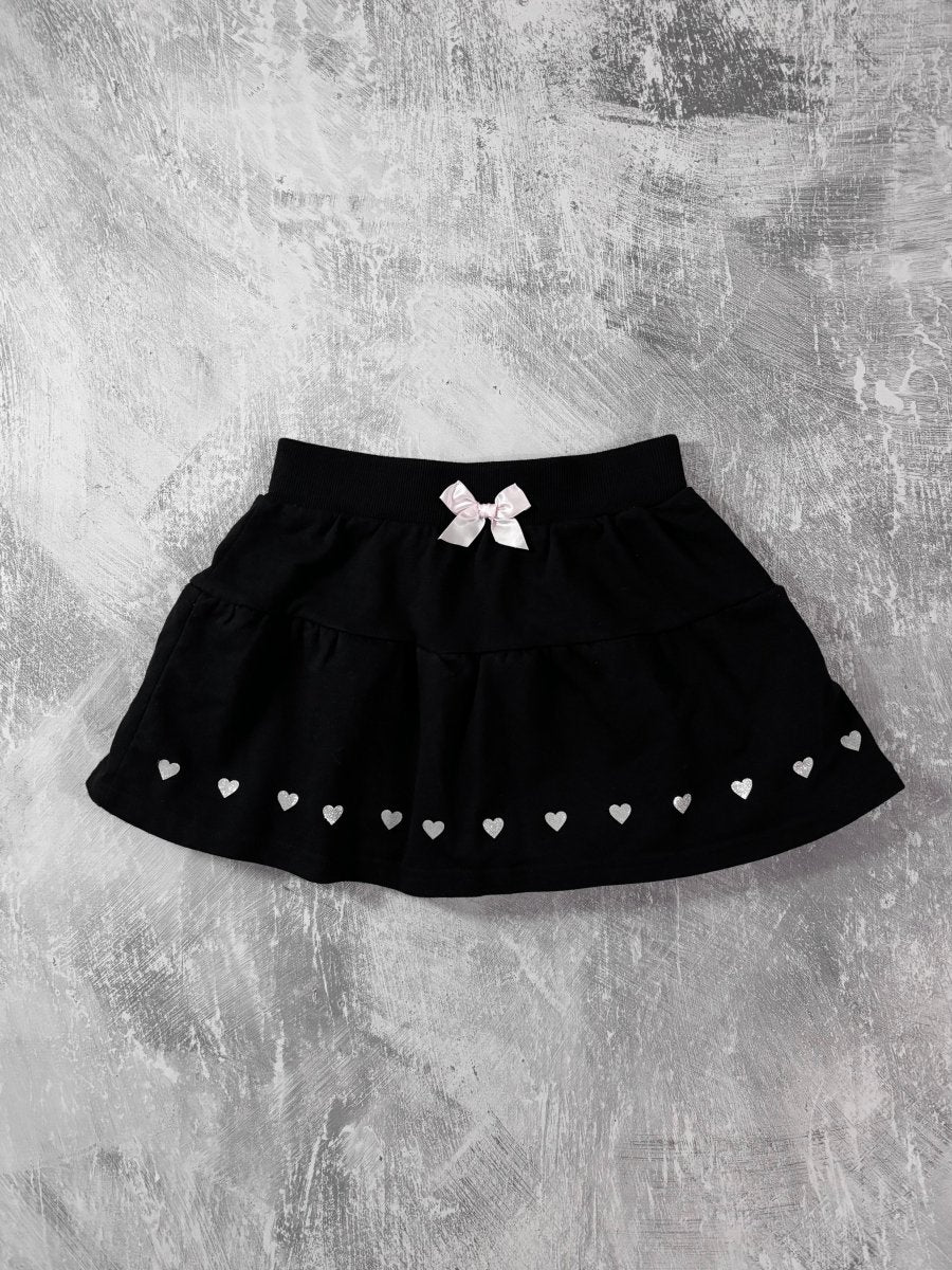 Heart Mini Skirt - MIDNIGHT FAE