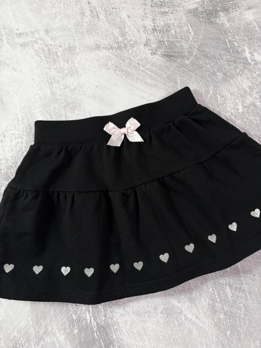 Heart Mini Skirt - MIDNIGHT FAE
