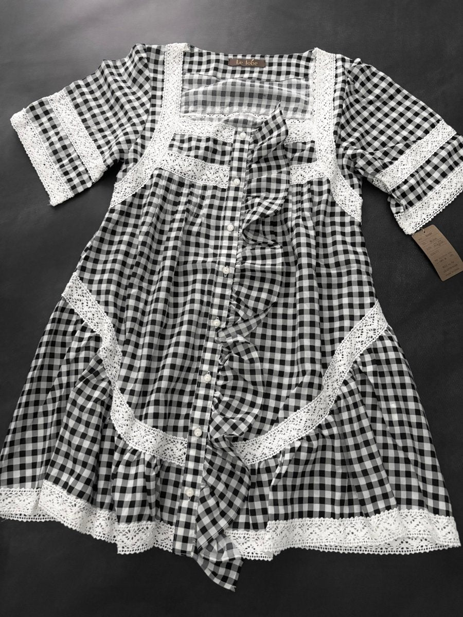 Hearth Plaid Dress (BNWT) - MIDNIGHT FAE