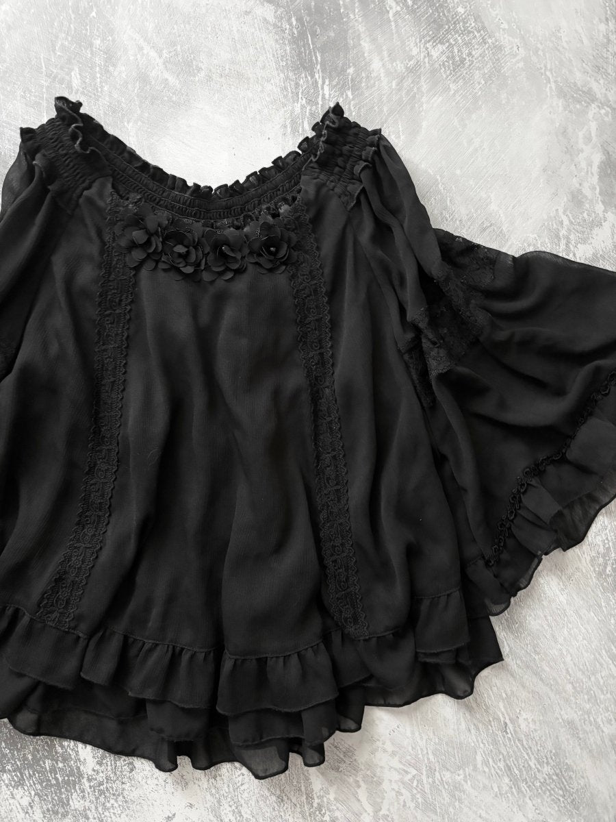 Hemlock Mori Blouse - MIDNIGHT FAE