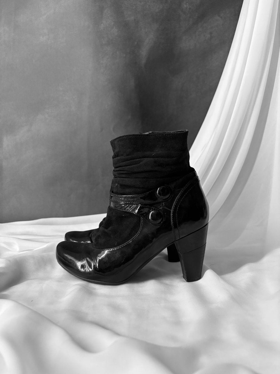 Hush Ankle Boots - MIDNIGHT FAE
