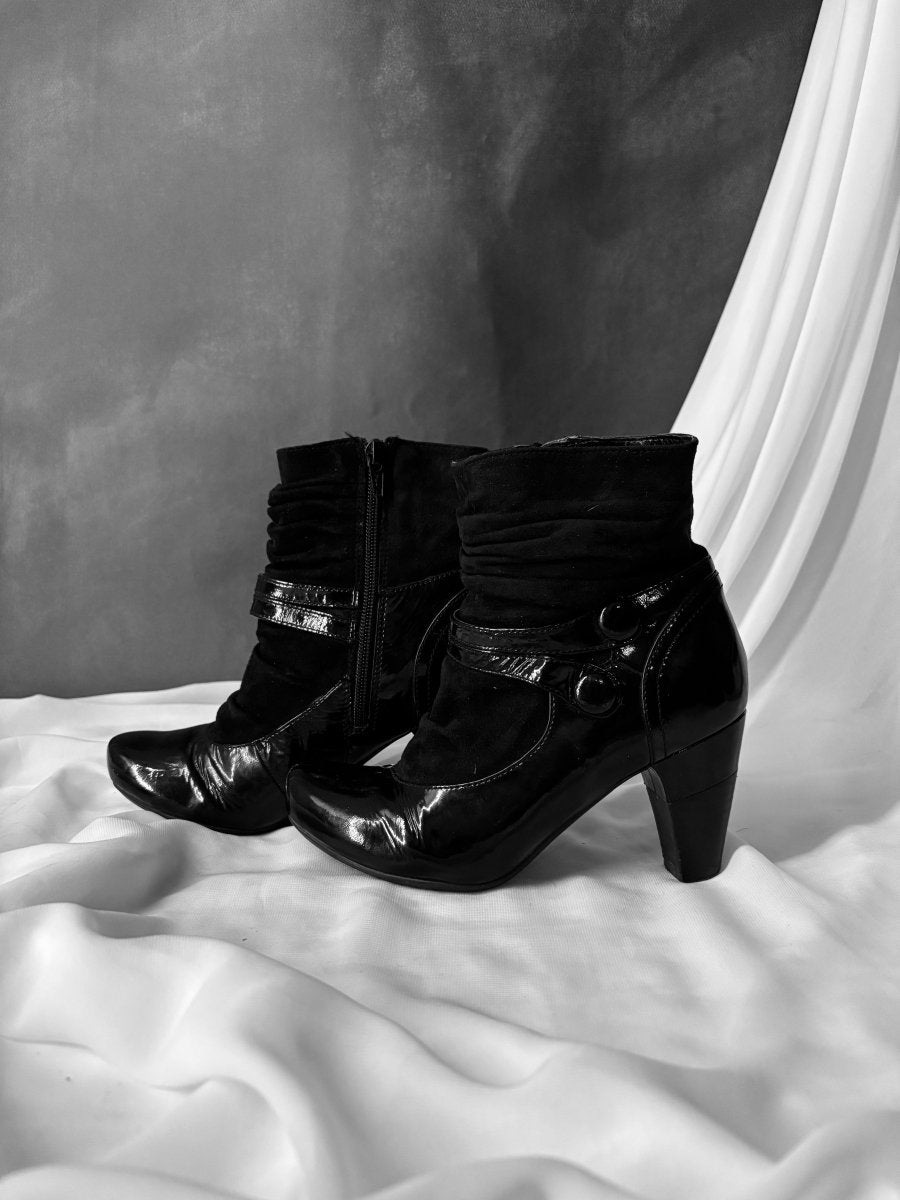 Hush Ankle Boots - MIDNIGHT FAE