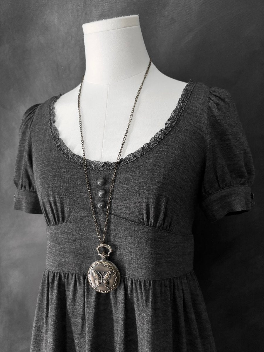 Hymn Babydoll Dress - MIDNIGHT FAE