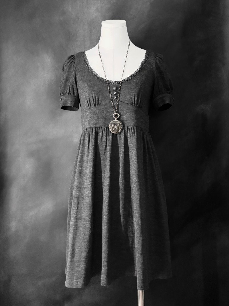 Hymn Babydoll Dress - MIDNIGHT FAE