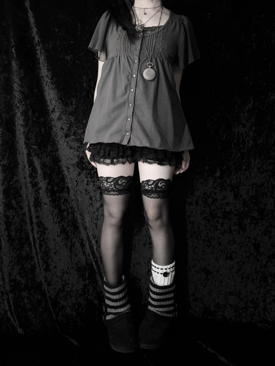 Ikka Babydoll Top - MIDNIGHT FAE