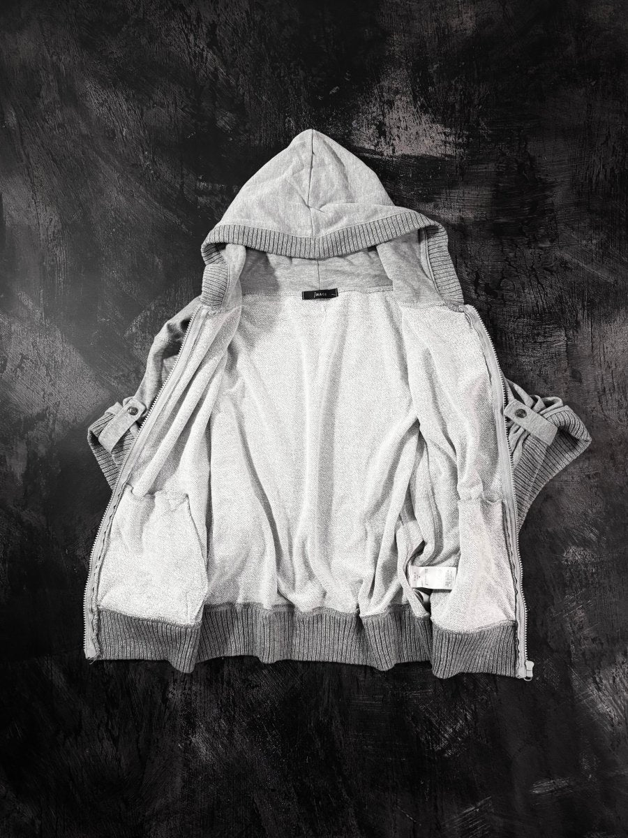 Image Zip Up Poncho Jacket - MIDNIGHT FAE