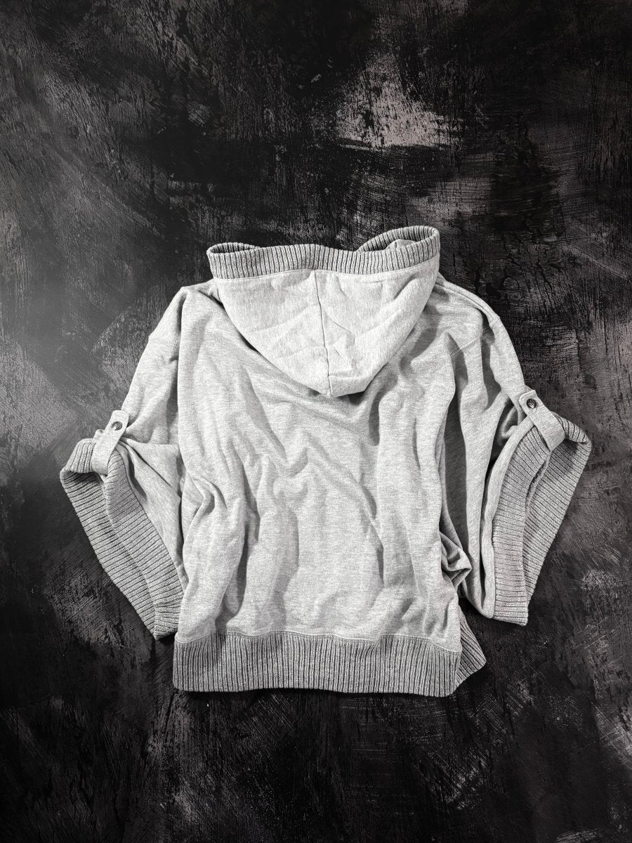 Image Zip Up Poncho Jacket - MIDNIGHT FAE