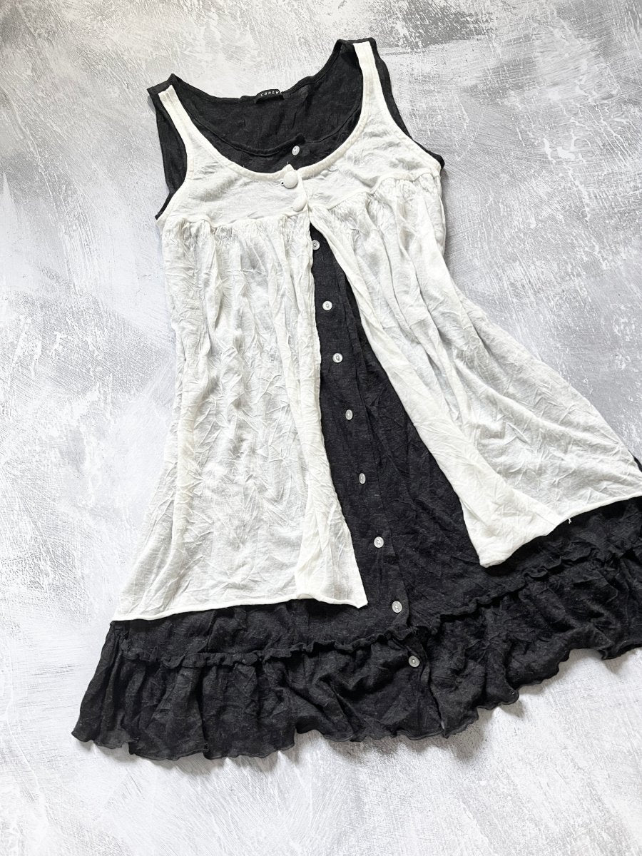 Infirmary Layered Dress - MIDNIGHT FAE