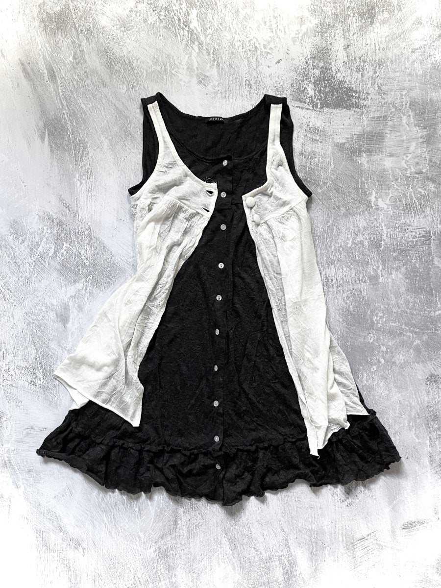 Infirmary Layered Dress - MIDNIGHT FAE