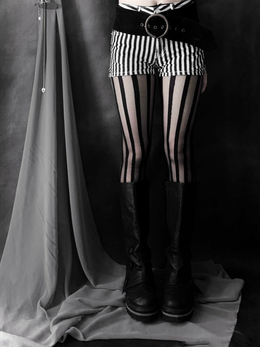 Ingni Striped Shorts - MIDNIGHT FAE
