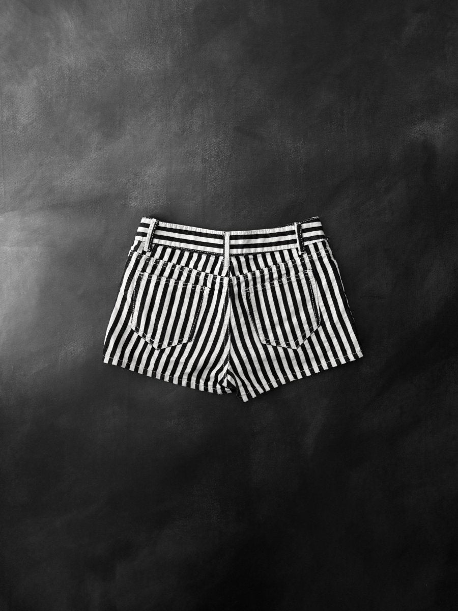 Ingni Striped Shorts - MIDNIGHT FAE