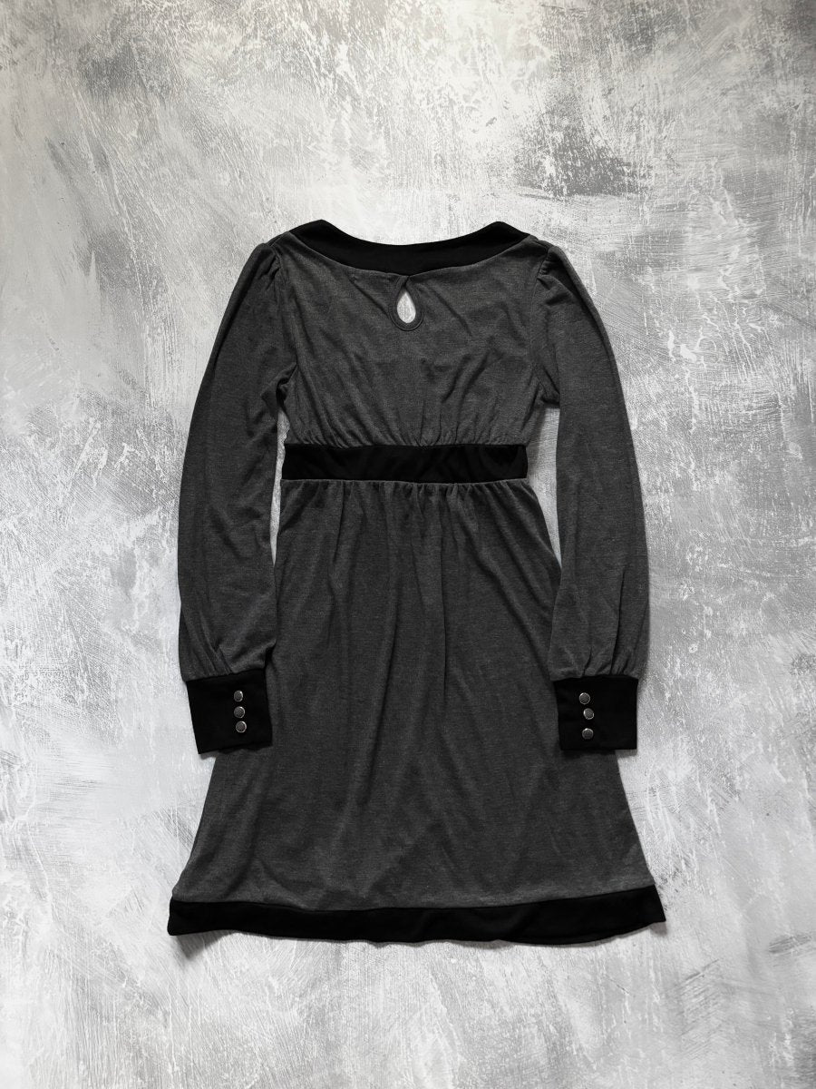 Isolation Grey Dress - MIDNIGHT FAE