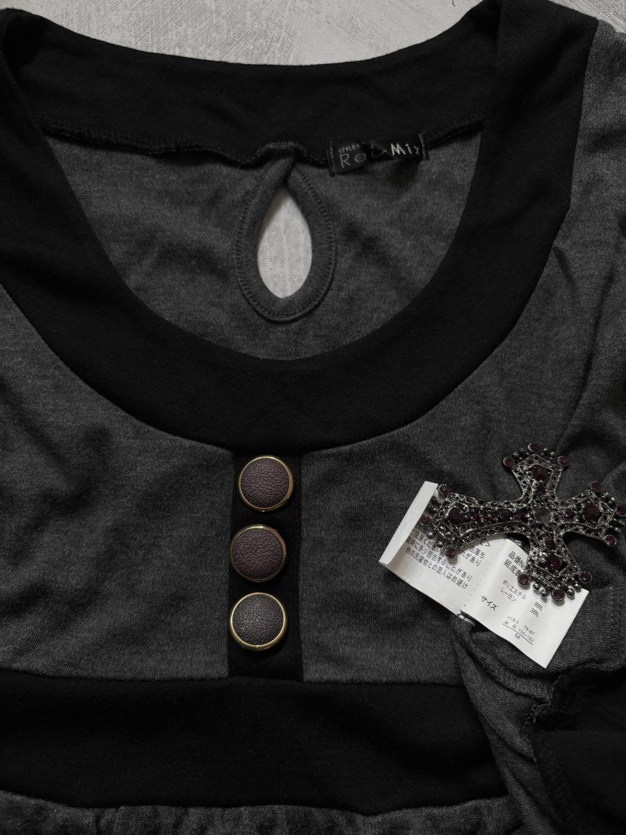 Isolation Grey Dress - MIDNIGHT FAE