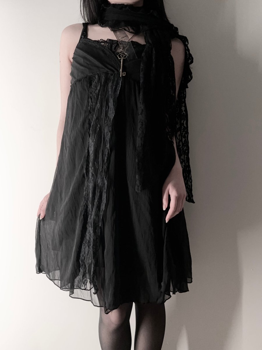 Ison Lace Dress Set - MIDNIGHT FAE