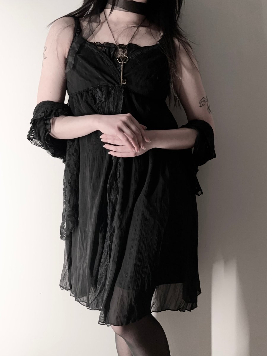 Ison Lace Dress Set - MIDNIGHT FAE