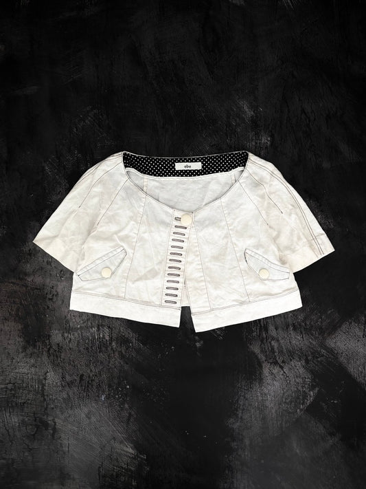 Ivory Linen Bolero - MIDNIGHT FAE