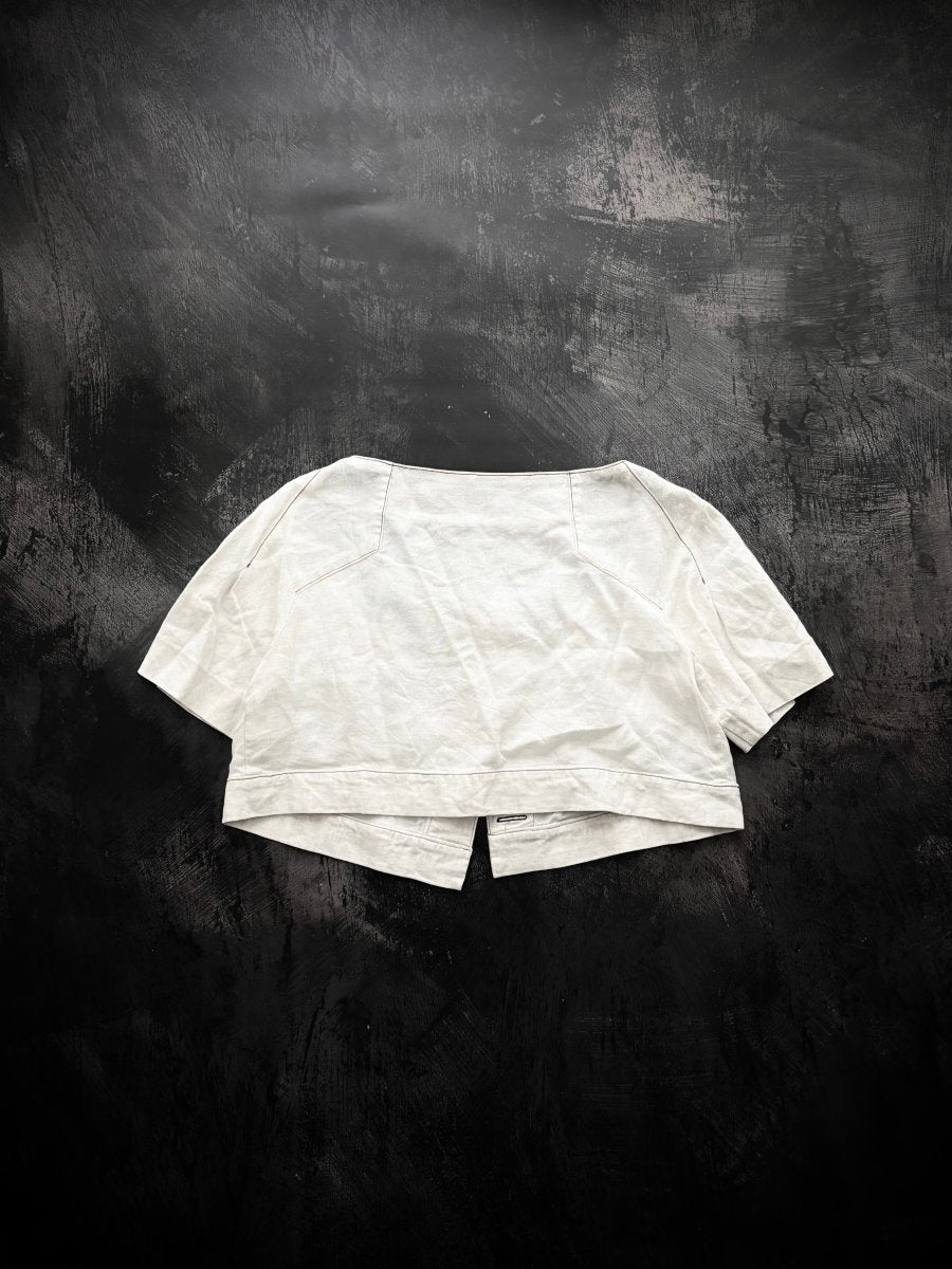Ivory Linen Bolero - MIDNIGHT FAE