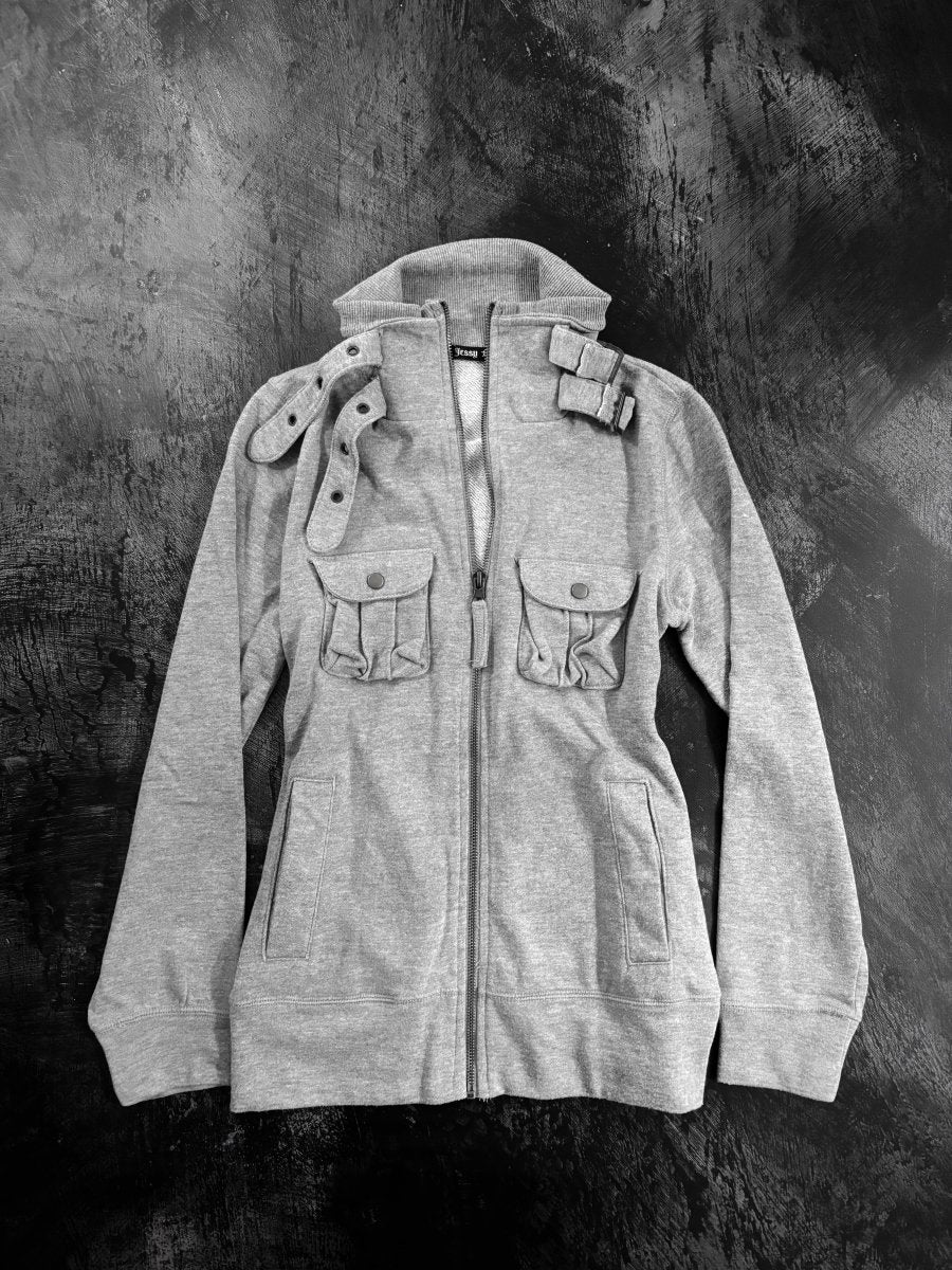 Jessy Knit Buckle Jacket - MIDNIGHT FAE