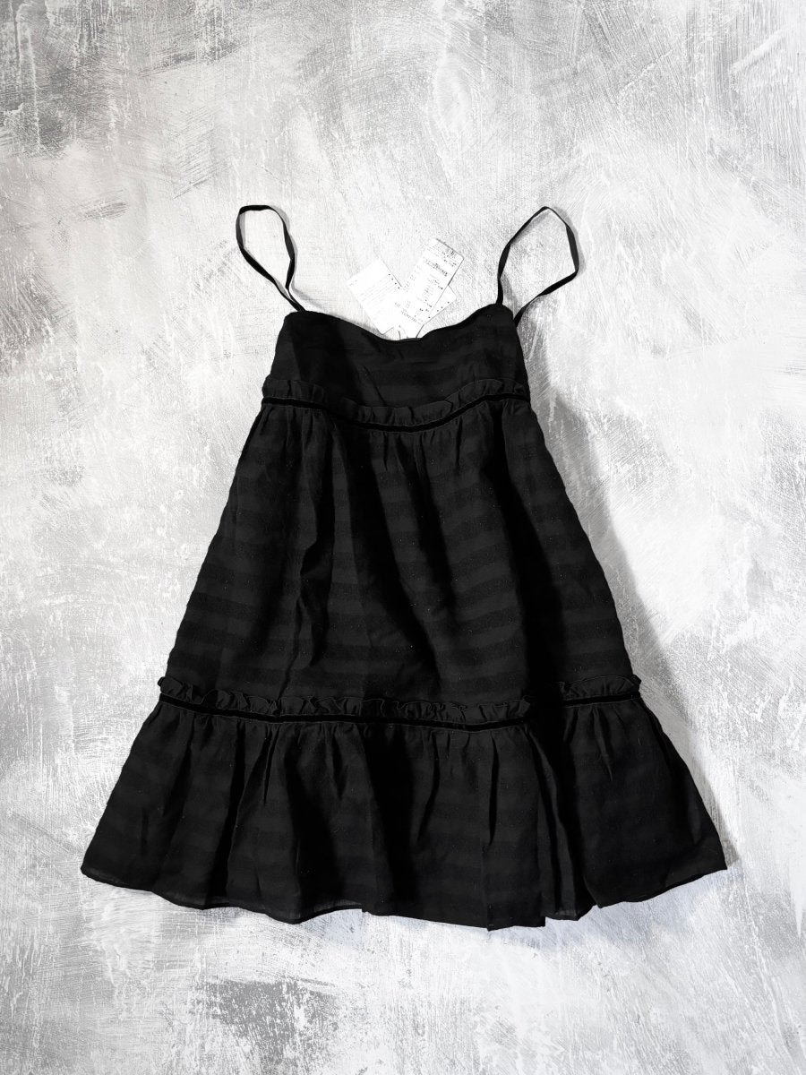 Jill Striped Babydoll Dress (BNWT) - MIDNIGHT FAE