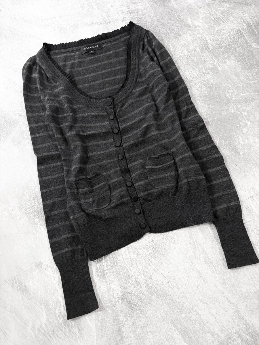 Jill Striped Cardigan - MIDNIGHT FAE