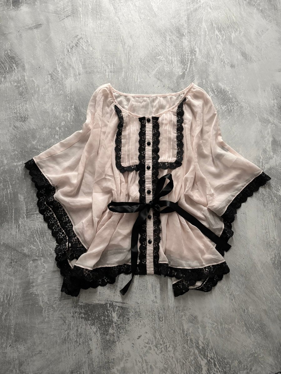 Joias Sheer Blouse - MIDNIGHT FAE