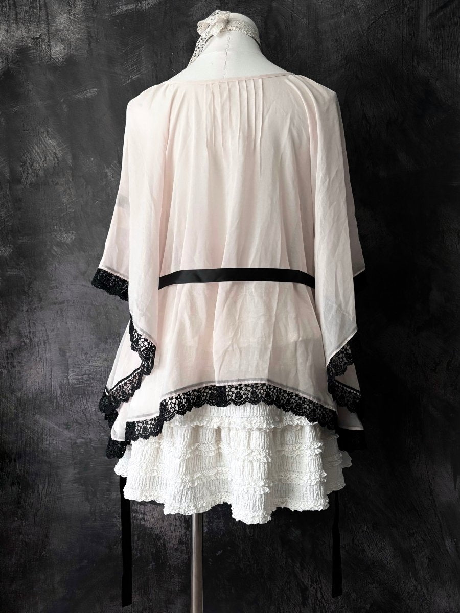 Joias Sheer Blouse - MIDNIGHT FAE