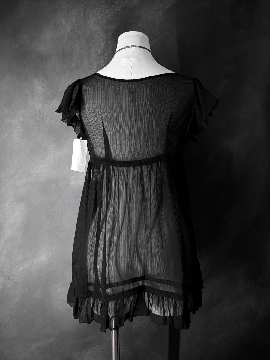 Key Sheer Tunic (BNWT) - MIDNIGHT FAE