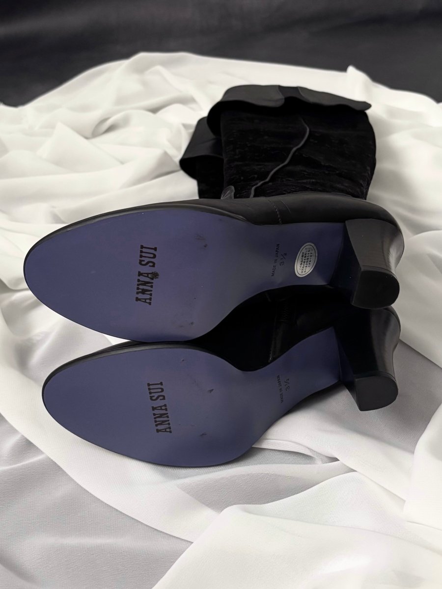 Lace Pirate Boots - MIDNIGHT FAE