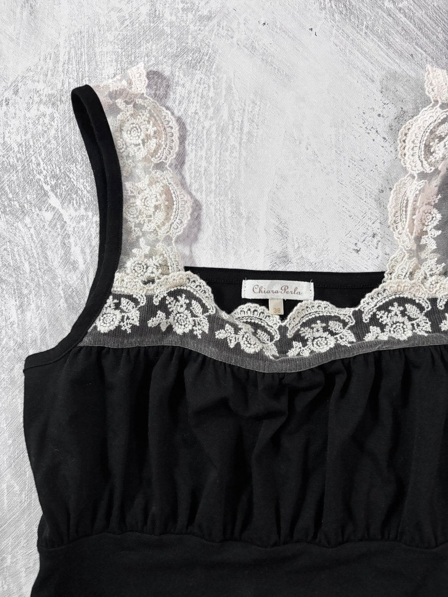 Lace Trim Cami - MIDNIGHT FAE
