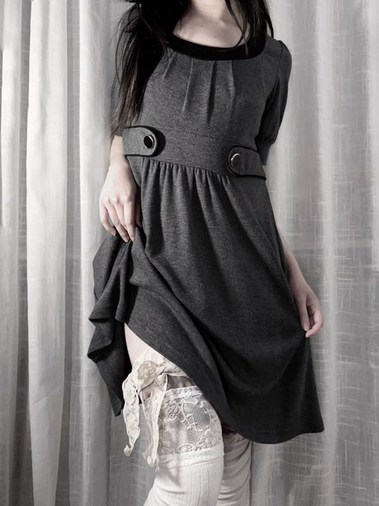 Lacuna Babydoll Dress - MIDNIGHT FAE