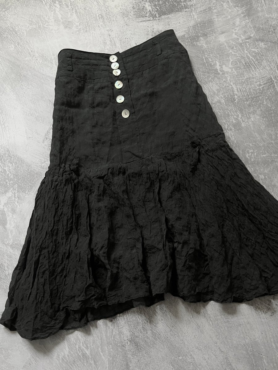 Lancet Silk Skirt - MIDNIGHT FAE