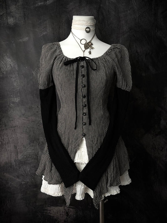 Lé a Noulé Blouse - MIDNIGHT FAE